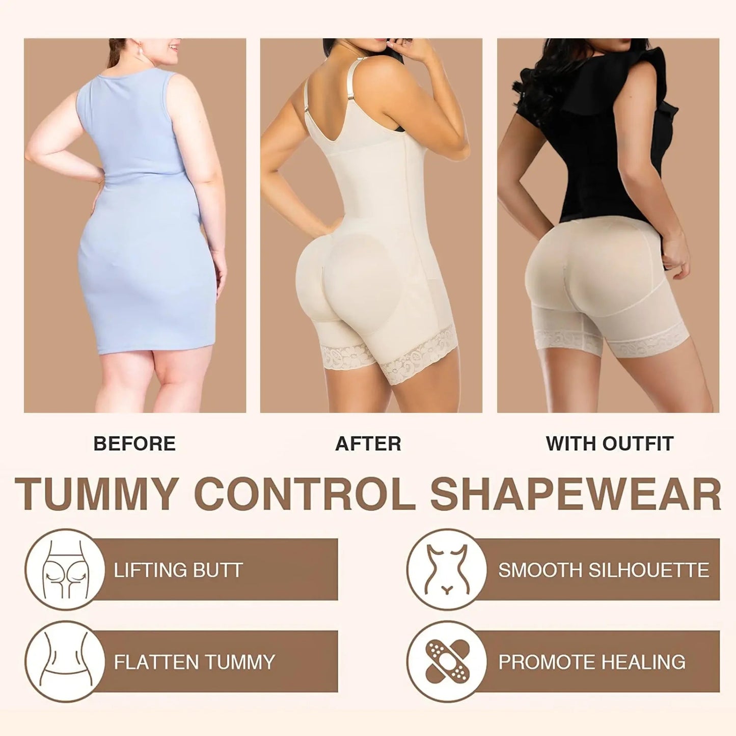 Women’s Tummy Control Panties – Colombiana Girdle Shapers