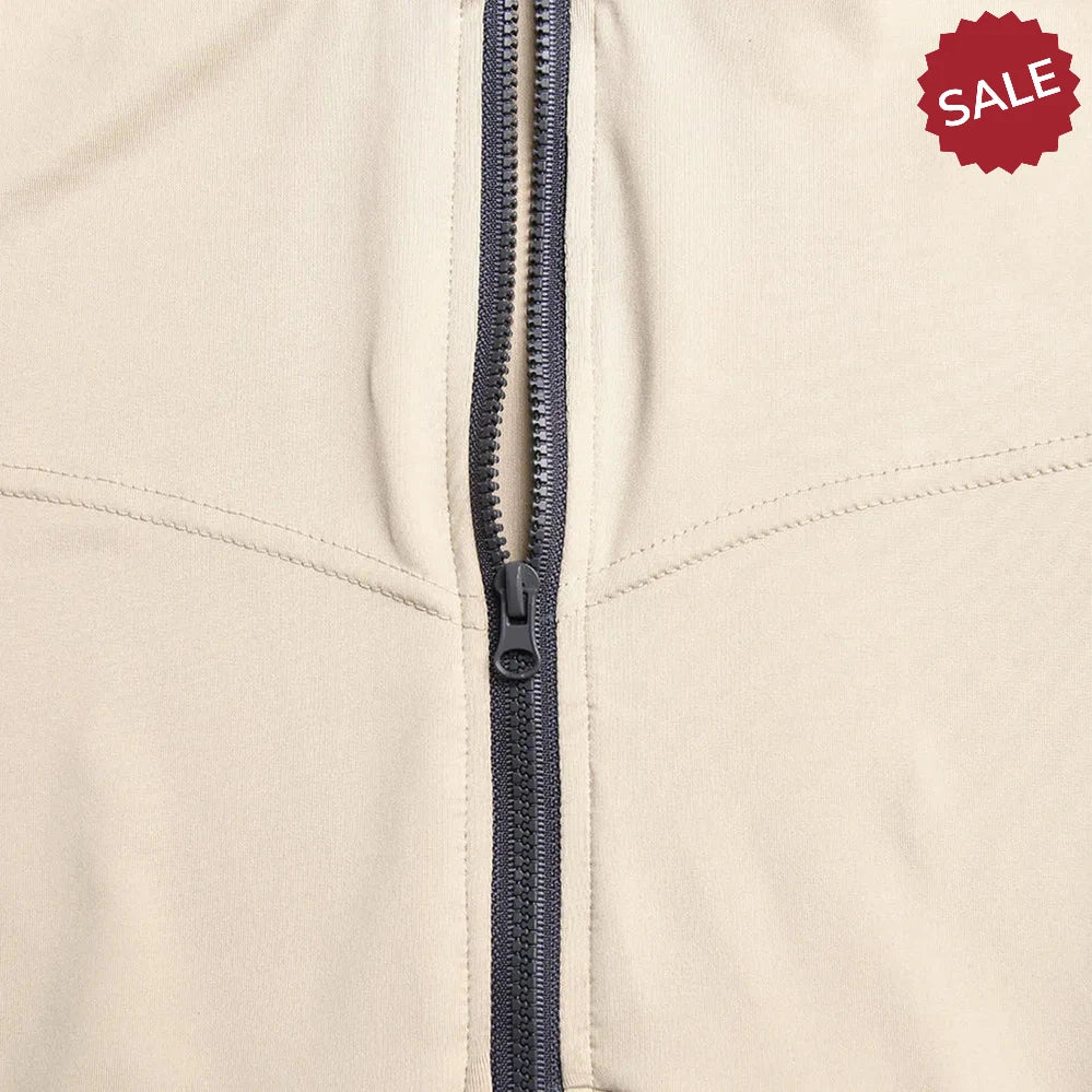 Zip-Up Long Sleeve Jumpsuit - Stylish One-Piece for Women