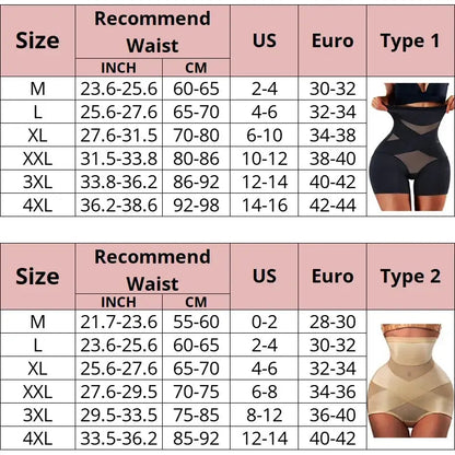 CXZD Women’s High-Waist Trainer Body Shaper Panties – Tummy Control Slimming Girdle