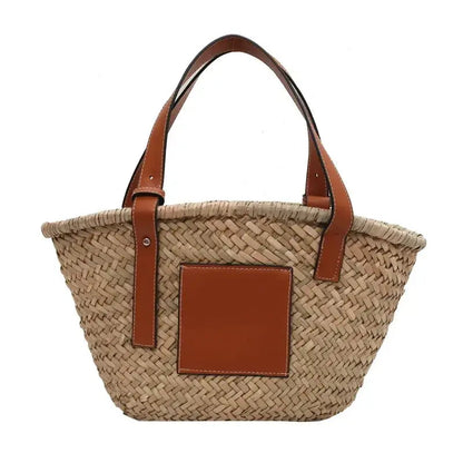 Casual Rattan Large Capacity Tote Bag