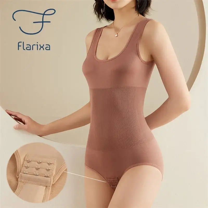 Flarixa Plus Size One-Piece Body Shapewear Waist Trainer Corset