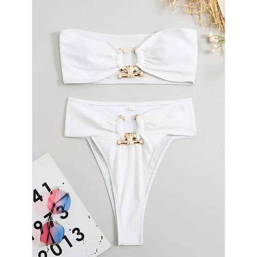 Glamorous Bandeau Bikini Set.