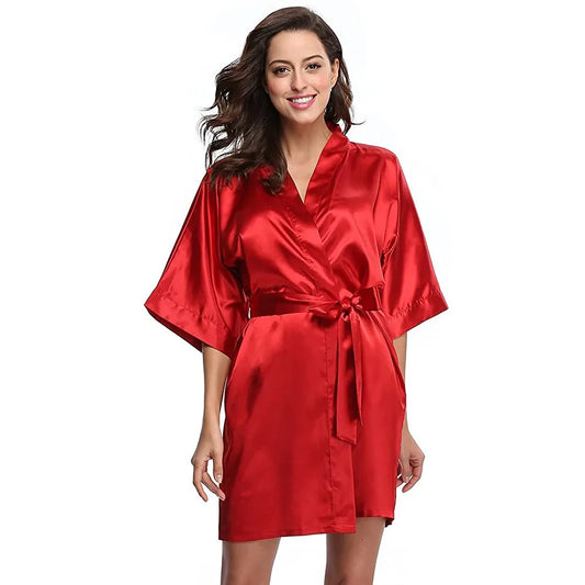 Bridesmaid Wedding Robe – Women’s Summer Kimono Bathrobe