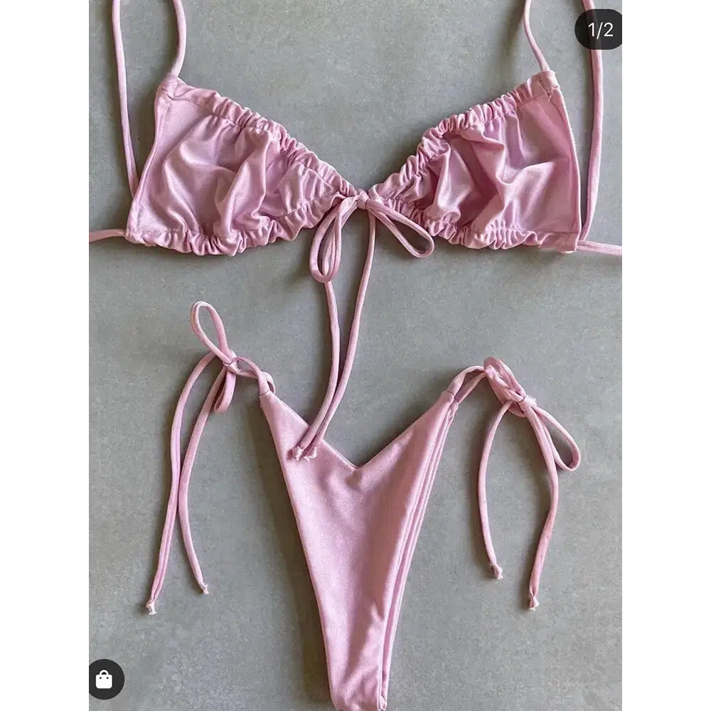 Low Waist Triangle Bikini Set