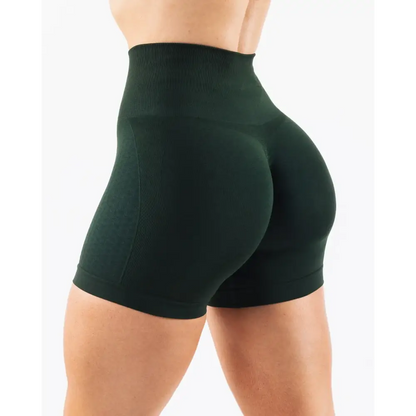 NCLAGEN Women’s Seamless Gym Yoga Shorts - High Waist Squat Proof Fitness Leggings