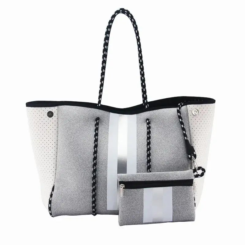 New 2024 Neoprene Tote Bag - Women’s Multipurpose Handbag with Matching Purse