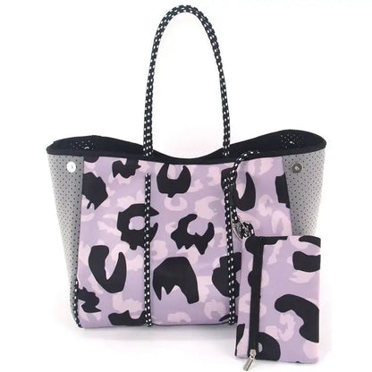 New 2024 Neoprene Tote Bag - Women’s Multipurpose Handbag with Matching Purse