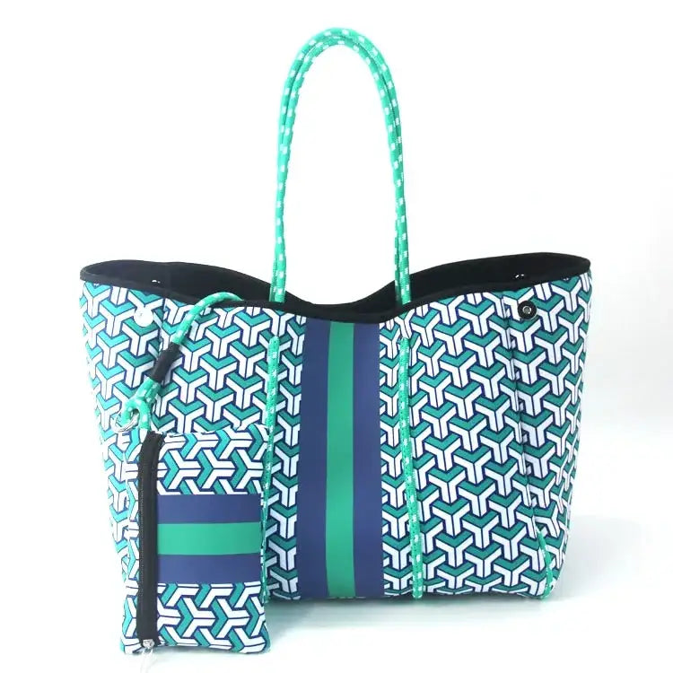 New 2024 Neoprene Tote Bag - Women’s Multipurpose Handbag with Matching Purse