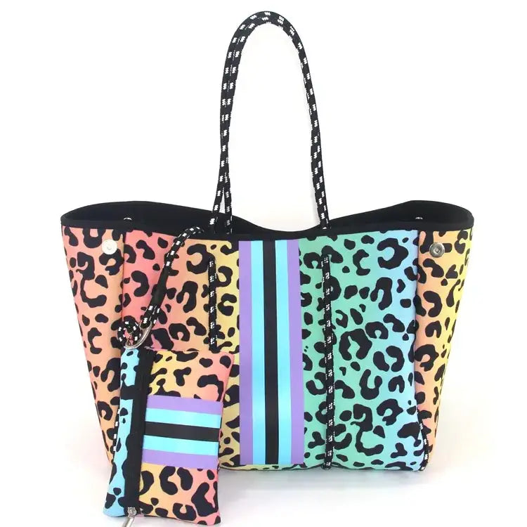 New 2024 Neoprene Tote Bag - Women’s Multipurpose Handbag with Matching Purse