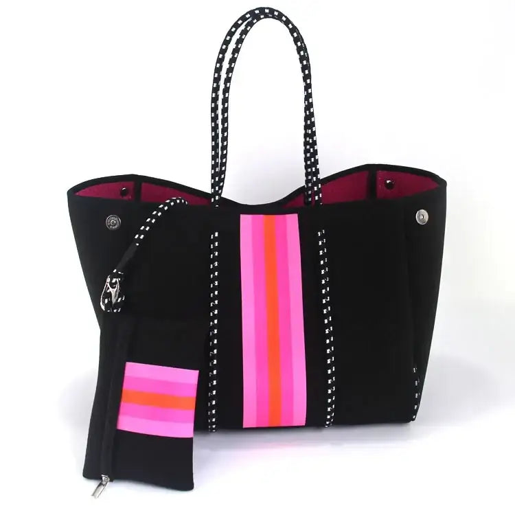 New 2024 Neoprene Tote Bag - Women’s Multipurpose Handbag with Matching Purse