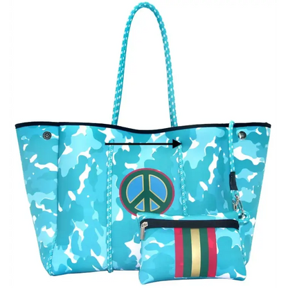 New 2024 Neoprene Tote Bag - Women’s Multipurpose Handbag with Matching Purse