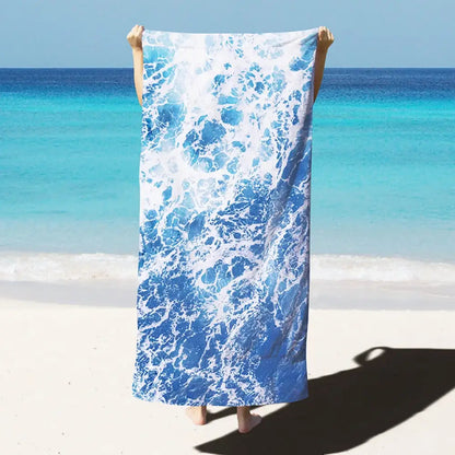 Quick-Drying Microfiber Beach Towel - Oversized 35x71in, Super Absorbent