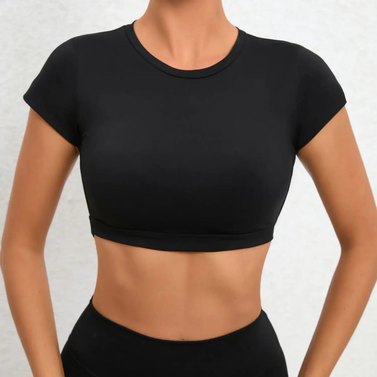 Hearuisavy Sports Shirts – Breathable Backless Workout Crop Tops