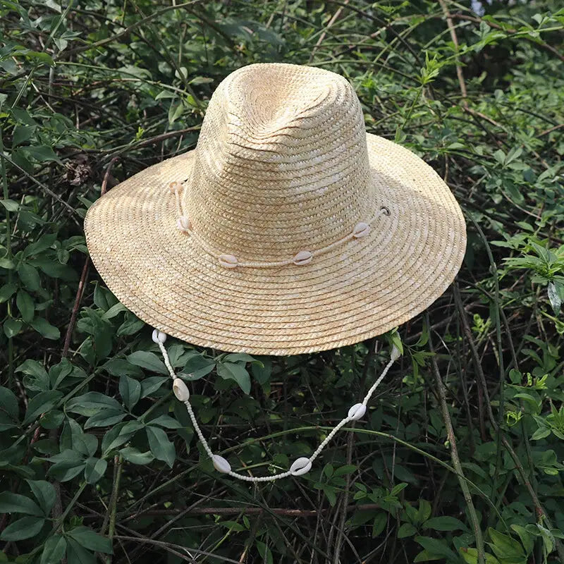 Seashell Beaded Chain Beach Hat