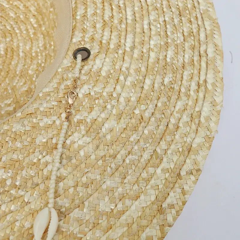 Seashell Beaded Chain Beach Hat