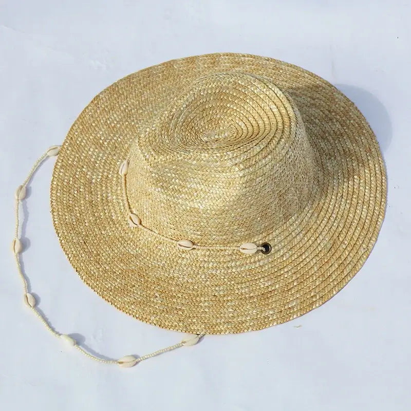 Seashell Beaded Chain Beach Hat