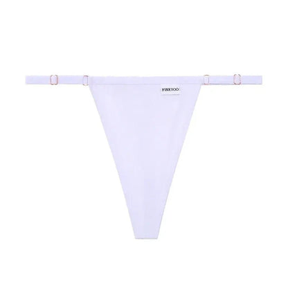 Sexy Women’s Low Waist Cotton Thongs - Comfortable T-Back G-String Bikini Panties