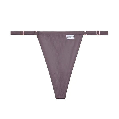 Sexy Women’s Low Waist Cotton Thongs - Comfortable T-Back G-String Bikini Panties