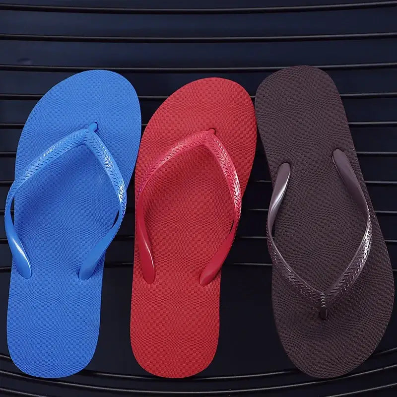 Solid Color Non-Slip Summer Beach Flip Flops