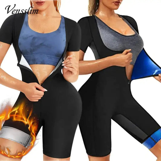 Vensslim Women’s Sauna Suit Sweat Shirt – Full Body Shaper and Waist Trainer