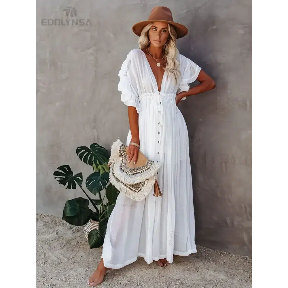 White Tunic Beach Dress