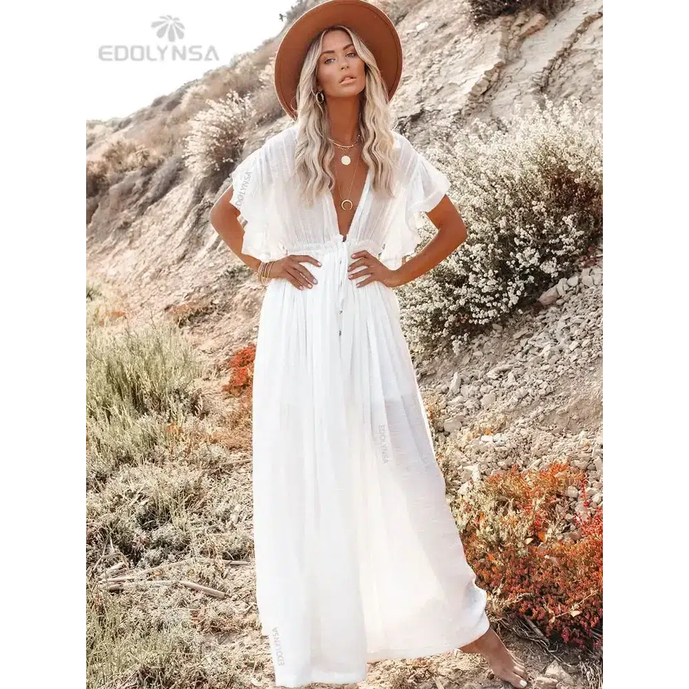 White Tunic Beach Dress