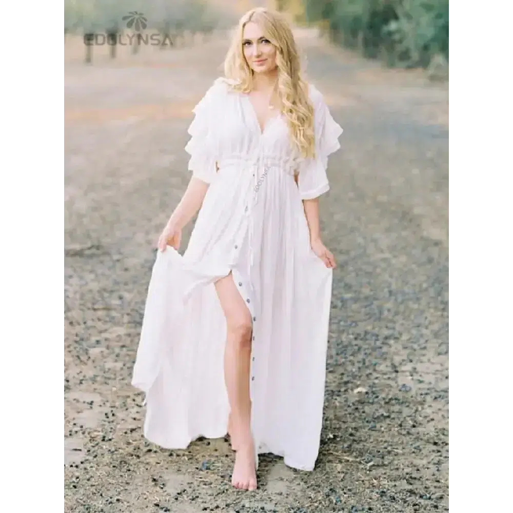 White Tunic Beach Dress