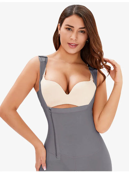 Women Full Body Shapewear Open-Bust Underwear Waist Trainer Corset Seamless Slimming Bodysuit Butt Lifter Plus Size 6XL