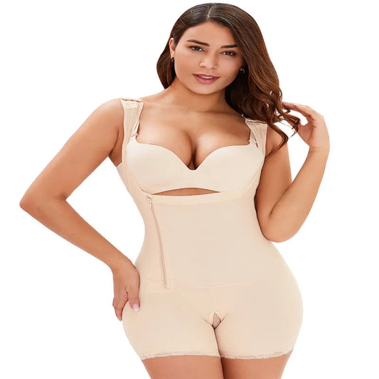Women Full Body Shapewear Open-Bust Underwear Waist Trainer Corset Seamless Slimming Bodysuit Butt Lifter Plus Size 6XL