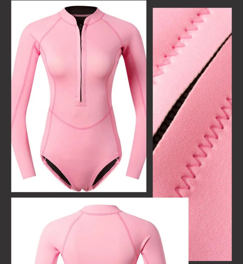 Women’s 2mm Neoprene Long Sleeve Diving Wetsuit