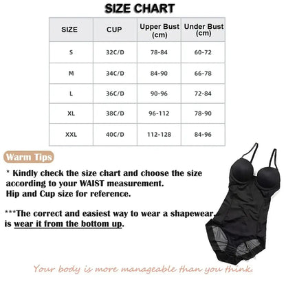 Women’s Bra Shapewear Bodysuit – Butt Lifter Waist Trainer Corset