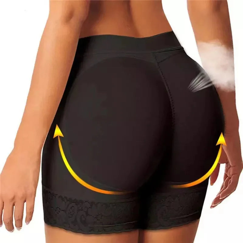 Women’s High-Waist Padded Butt Lifter Panties – Tummy Control Body Shaper