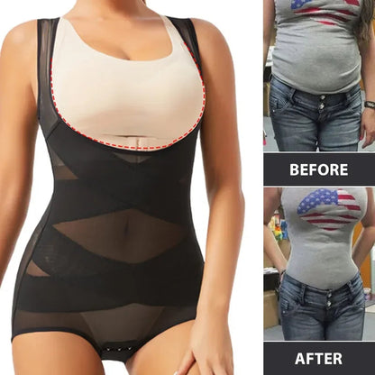 Women’s Seamless Full-Body Shaper Bodysuit – Tummy Control Underbust Corset