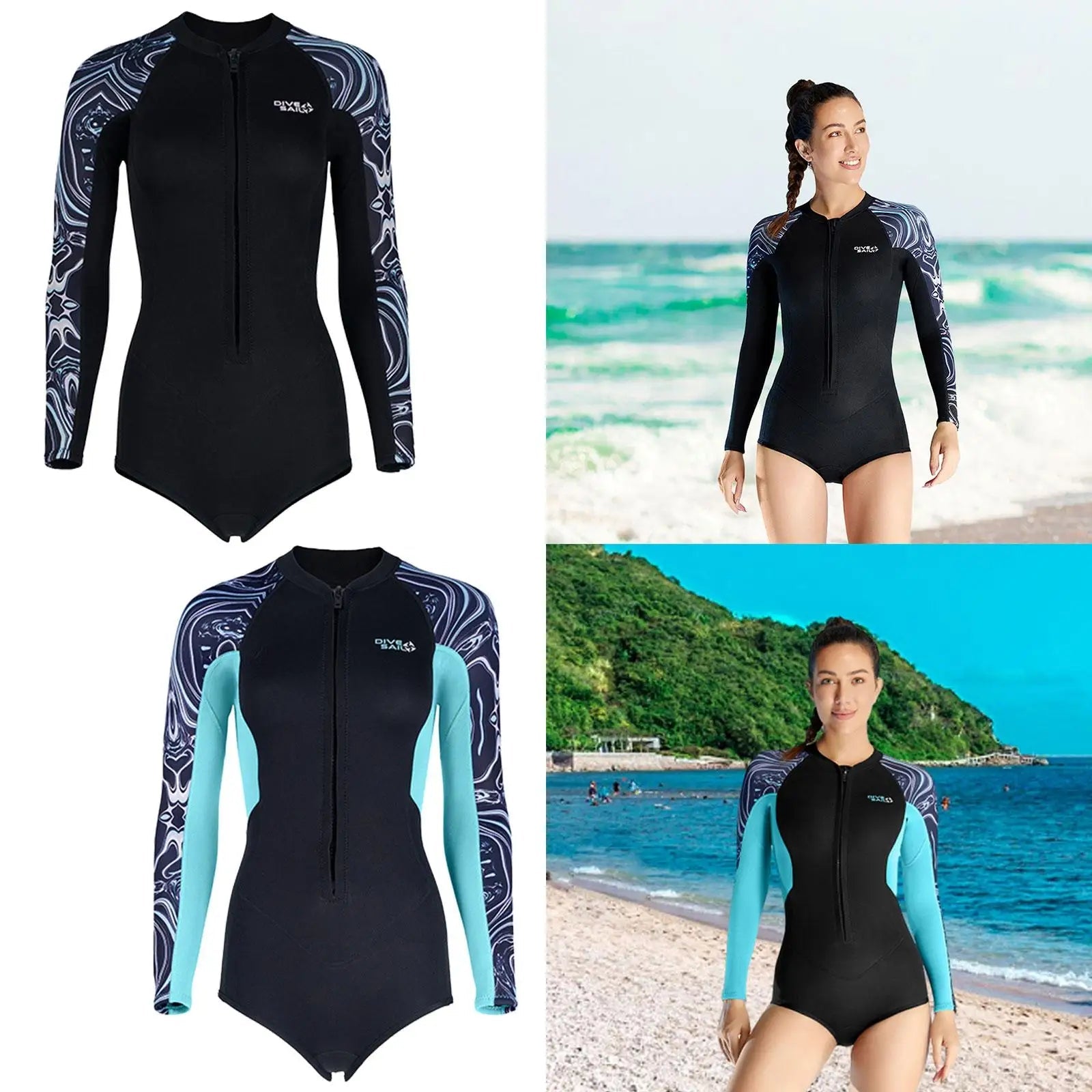 Women’s Shorty Wetsuit – Thermal and Sun Protection Beachwear